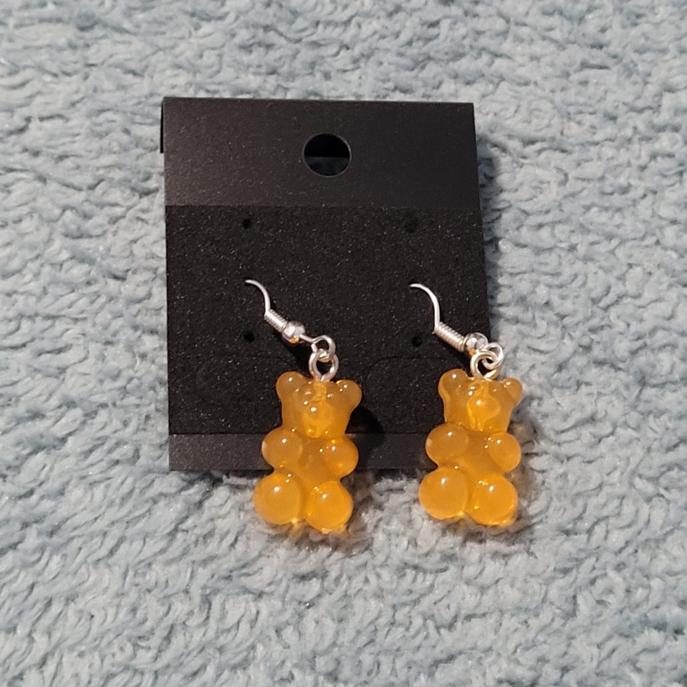 Light Orange Gummy Bear Earrings
